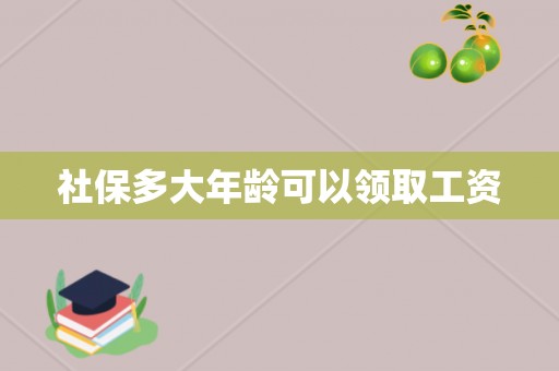 社保多大年龄可以领取工资