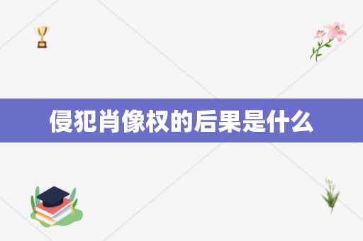 侵犯肖像权的后果是什么