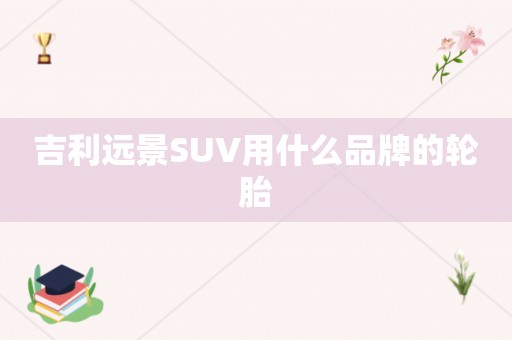 吉利远景SUV用什么品牌的轮胎