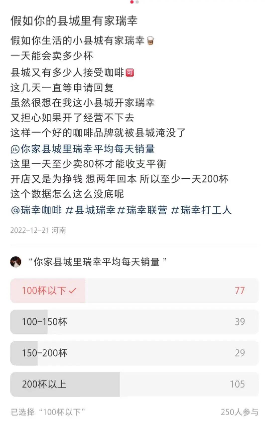 1天900单、排队两小时，今年春节瑞幸在县城赚翻了