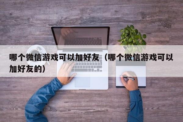 哪个微信游戏可以加好友（哪个微信游戏可以加好友的）  第1张