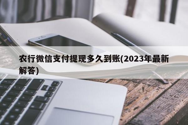 农行微信支付提现多久到账(2023年最新解答)  第1张