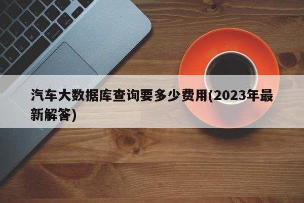 汽车大数据库查询要多少费用(2023年最新解答)  第1张