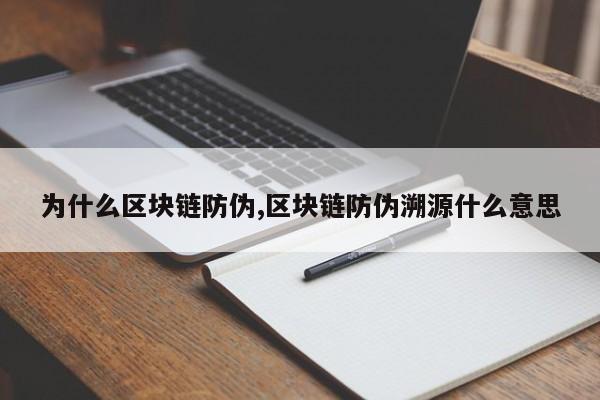 为什么区块链防伪,区块链防伪溯源什么意思